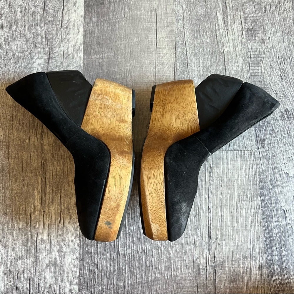 Rare Allsaints spitalfields Platform Wedges Shoes Size 38 - Picture 7 of 12